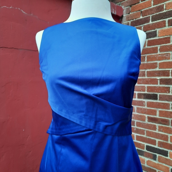 Talbots High Neck Twist Front Sleeveless Short Dress Wedding MOB Spring 4P NEW - Picture 13 of 13